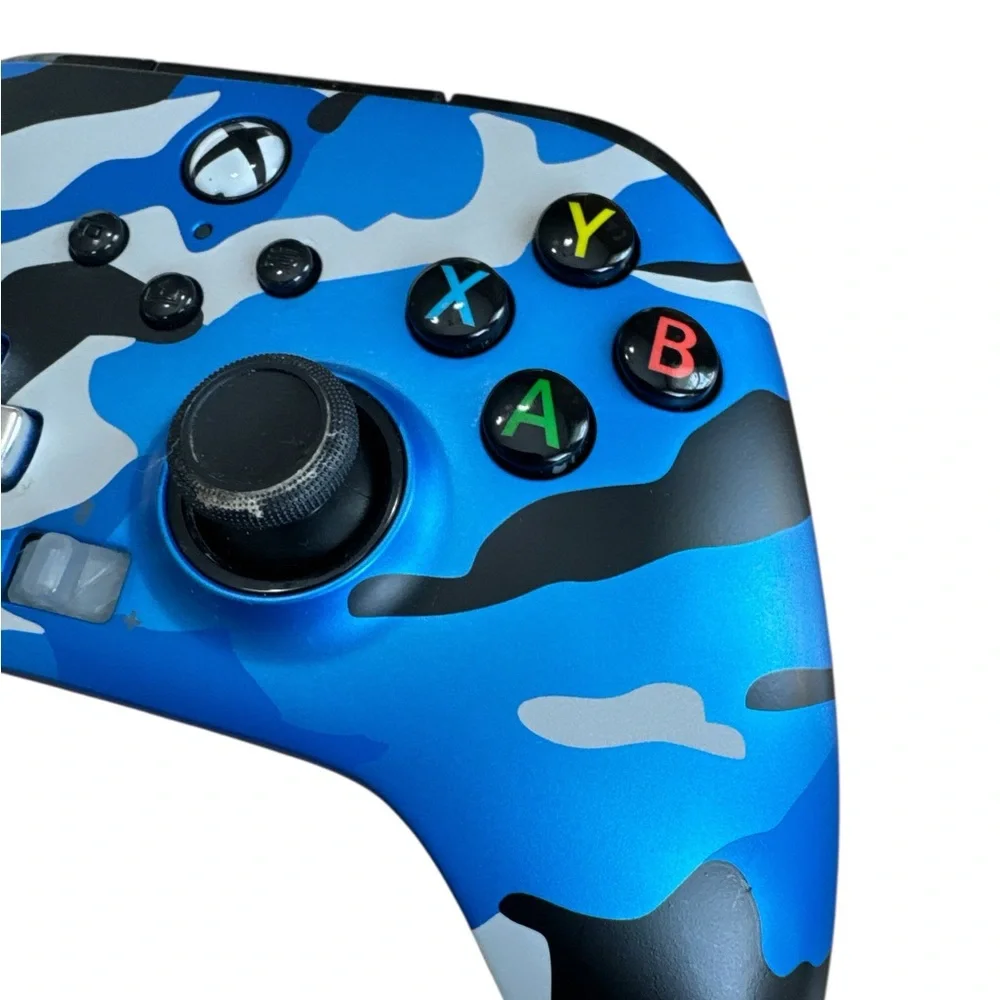 PowerA‎ / PDP Microsoft XBOX ONE Wired Controller Blue Camo Untested No Cord